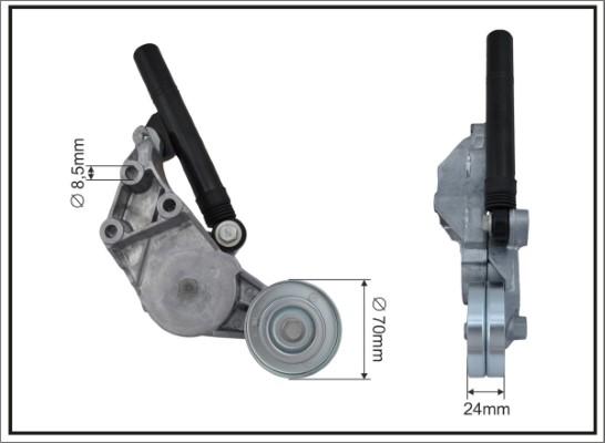 Caffaro 106698SP - Натяжитель, поликлиновый ремень autospares.lv