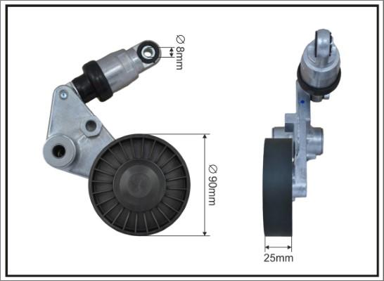 Caffaro 101299SP - Натяжитель, поликлиновый ремень autospares.lv