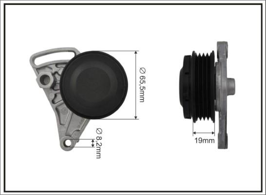 Caffaro 108325SP - Натяжитель, поликлиновый ремень autospares.lv