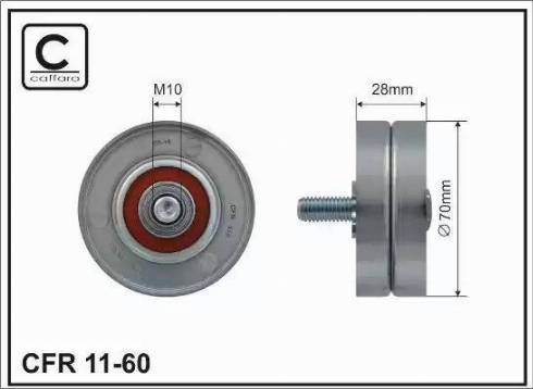 LPR AA10234 - Ролик, поликлиновый ремень autospares.lv