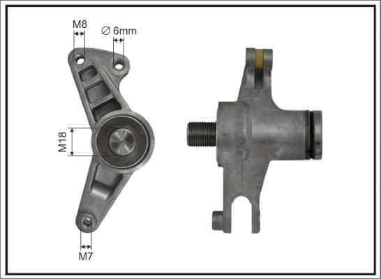 Caffaro 131207SP - Натяжитель, поликлиновый ремень autospares.lv