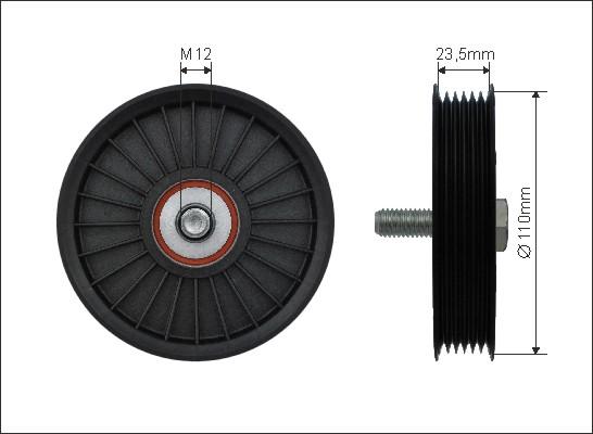 Caffaro 88-00 - Ролик, поликлиновый ремень autospares.lv