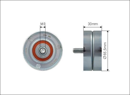 Caffaro 398-98 - Ролик, поликлиновый ремень autospares.lv