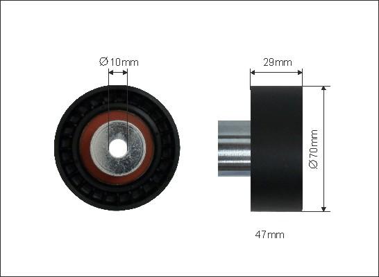 Caffaro 35-63 - Направляющий ролик, зубчатый ремень ГРМ autospares.lv