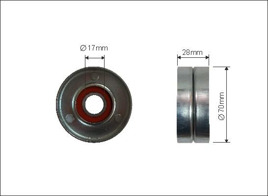 Caffaro 315-00 - Ролик, поликлиновый ремень autospares.lv