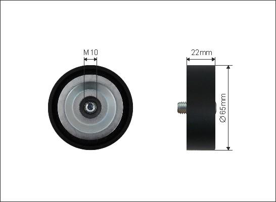 Caffaro 312-00 - Ролик, поликлиновый ремень autospares.lv