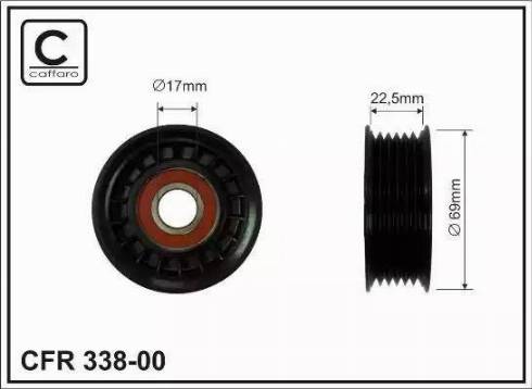 KRAFT AUTOMOTIVE 1223661 - Ролик, поликлиновый ремень autospares.lv