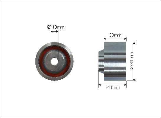 Caffaro 373-131 - Направляющий ролик, зубчатый ремень ГРМ autospares.lv