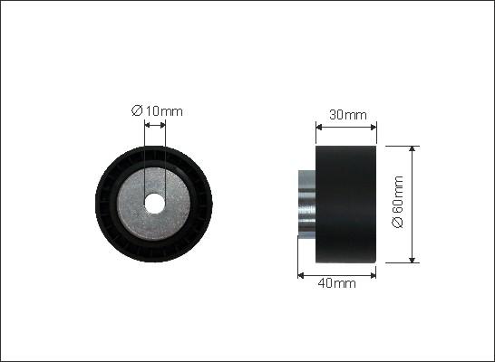 Caffaro 23-31 - Направляющий ролик, зубчатый ремень ГРМ autospares.lv