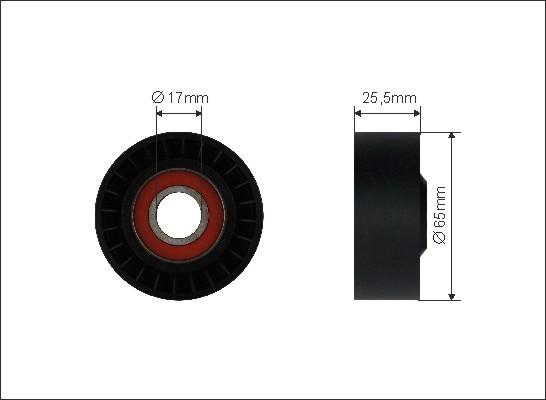 Caffaro 272-00 - Ролик, поликлиновый ремень autospares.lv