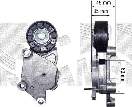 Caliber 47967 - Натяжитель, поликлиновый ремень autospares.lv