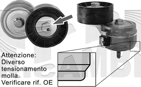 Caliber 00962 - Натяжитель, поликлиновый ремень autospares.lv