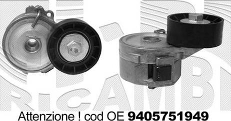 Caliber 00867 - Натяжитель, поликлиновый ремень autospares.lv