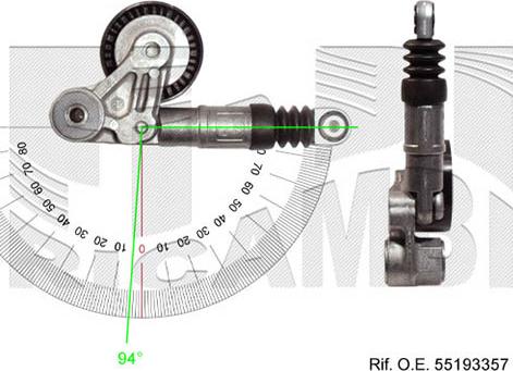 Caliber 10166 - Натяжитель, поликлиновый ремень autospares.lv