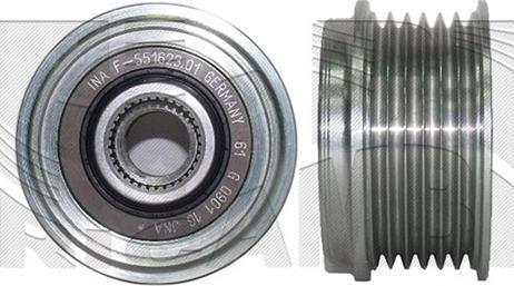 Caliber 88412 - Шкив генератора, муфта autospares.lv