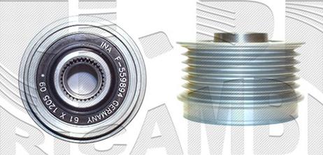 Caliber 87976 - Шкив генератора, муфта autospares.lv