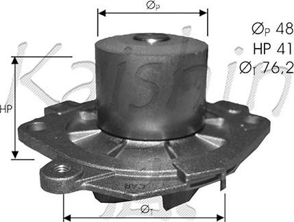 Caliber WPC372 - Водяной насос autospares.lv