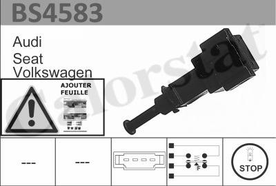 Calorstat by Vernet BS4583 - Выключатель стоп сигнала / сцепления autospares.lv