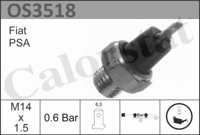 Calorstat by Vernet OS3518 - Датчик, давление масла autospares.lv