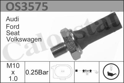 Calorstat by Vernet OS3575 - Датчик, давление масла autospares.lv