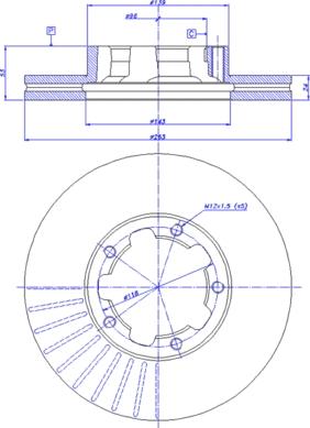 CAR 142.997 - Тормозной диск autospares.lv