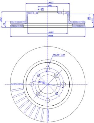 CAR 142.959 - Тормозной диск autospares.lv