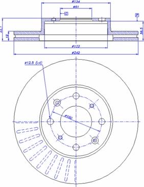 CAR 142.916 - Тормозной диск autospares.lv