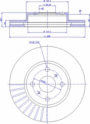 CAR 142.984 - Тормозной диск autospares.lv