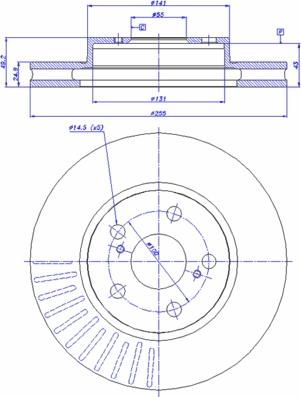 CAR 142.985 - Тормозной диск autospares.lv