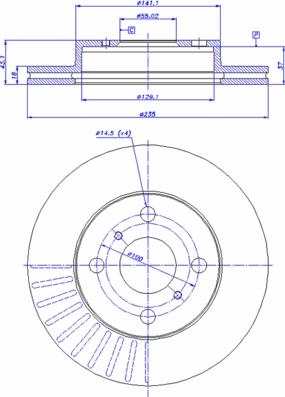 CAR 142.986 - Тормозной диск autospares.lv