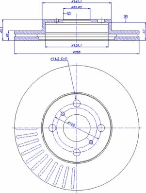 CAR 142.987 - Тормозной диск autospares.lv