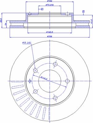 CAR 142.937 - Тормозной диск autospares.lv