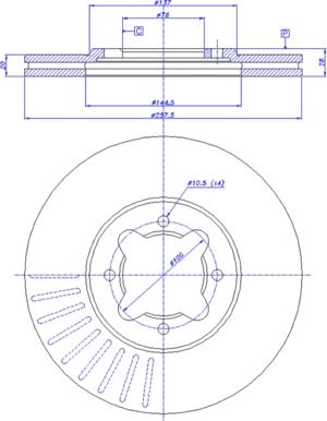 CAR 142.976 - Тормозной диск autospares.lv