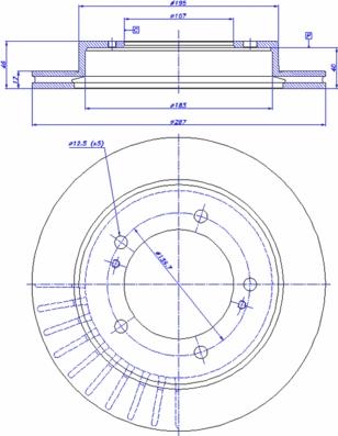 CAR 142.971 - Тормозной диск autospares.lv