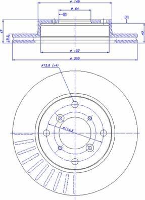 CAR 142.972 - Тормозной диск autospares.lv