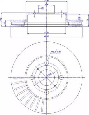 CAR 142.977 - Тормозной диск autospares.lv