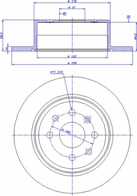 CAR 142.493 - Тормозной диск autospares.lv