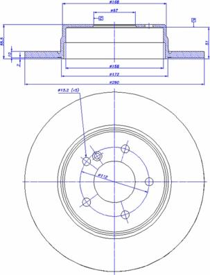 CAR 142.445 - Тормозной диск autospares.lv