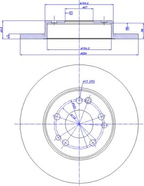 CAR 142.465 - Тормозной диск autospares.lv