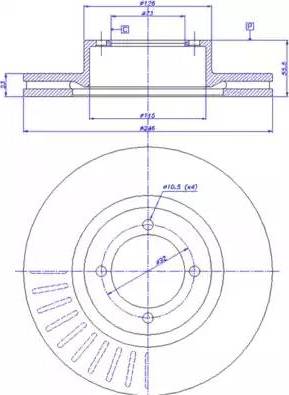 CAR 142.485 - Тормозной диск autospares.lv