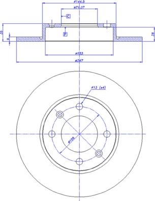 CAR 142.478 - Тормозной диск autospares.lv