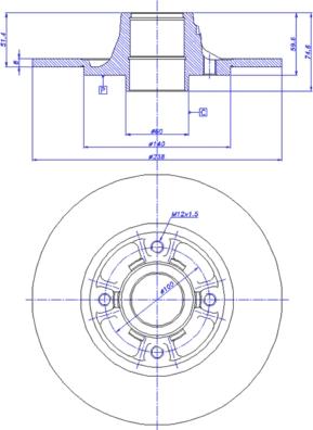 CAR 142.599 - Тормозной диск autospares.lv