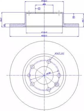 CAR 142.596 - Тормозной диск autospares.lv