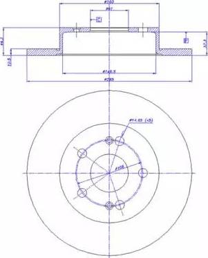 CAR 142.598 - Тормозной диск autospares.lv