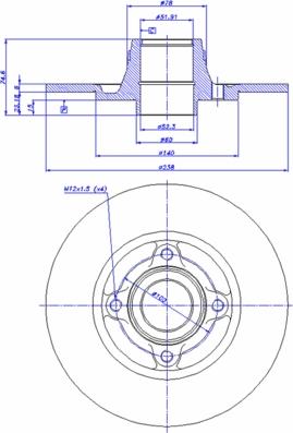 CAR 142.541 - Тормозной диск autospares.lv