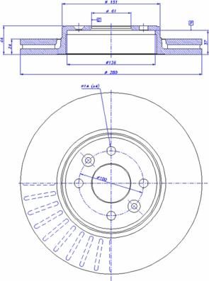 CAR 142.547 - Тормозной диск autospares.lv