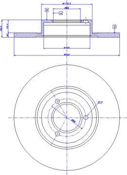 Delphi BG2129 - Тормозной диск autospares.lv