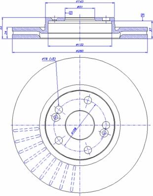 CAR 142.561 - Тормозной диск autospares.lv