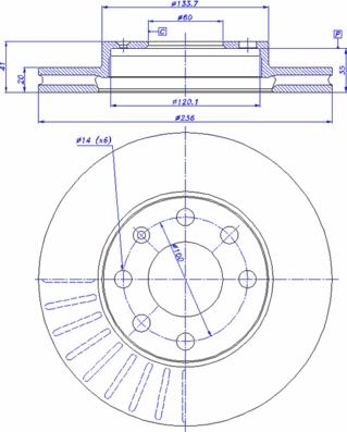 CAR 142.504 - Тормозной диск autospares.lv