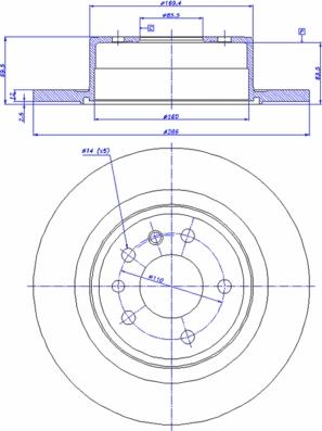 CAR 142.514 - Тормозной диск autospares.lv